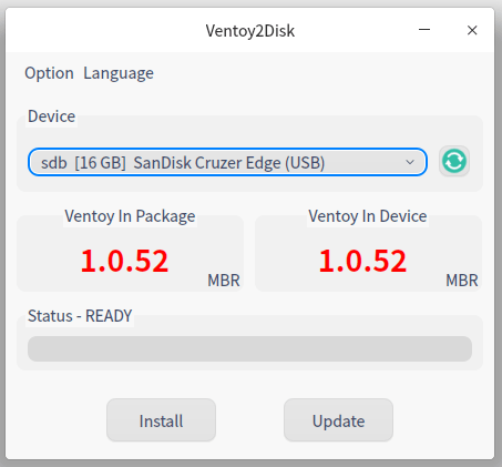 Instalar Ventoy